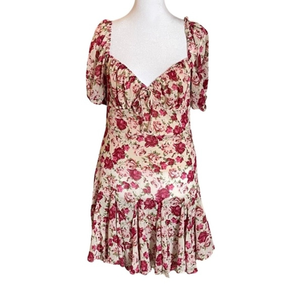 NWT Sweet Spot Women’s 10 Dress Pink Floral Mini Wedding Formal Cocktail Fall.